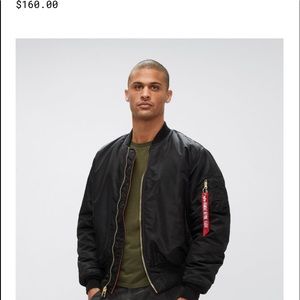 alpha brand bomber jacket